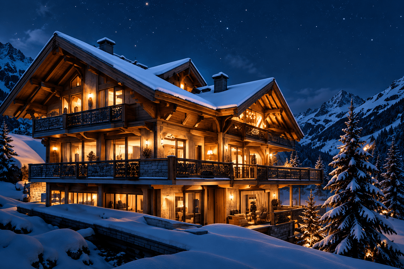 Chalet im Schnee